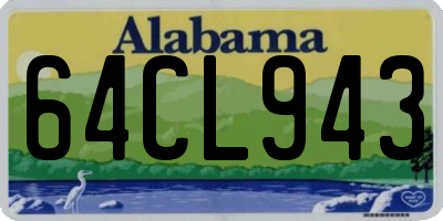 AL license plate 64CL943