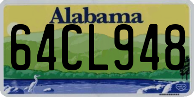 AL license plate 64CL948