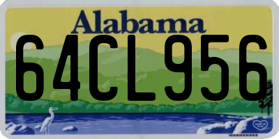 AL license plate 64CL956
