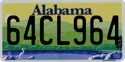 AL license plate 64CL964