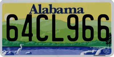 AL license plate 64CL966