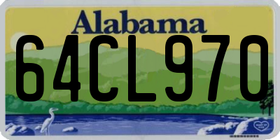 AL license plate 64CL970