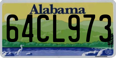 AL license plate 64CL973