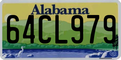 AL license plate 64CL979