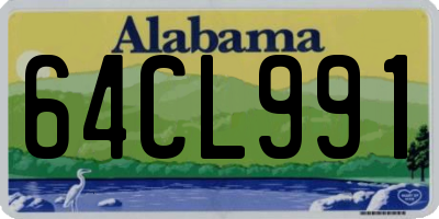 AL license plate 64CL991