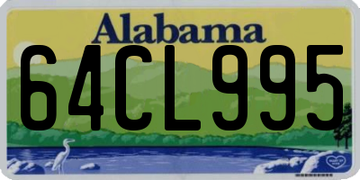 AL license plate 64CL995
