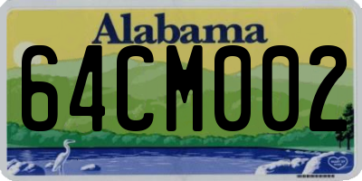 AL license plate 64CM002