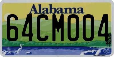 AL license plate 64CM004