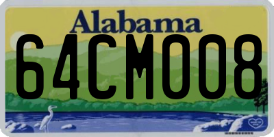 AL license plate 64CM008