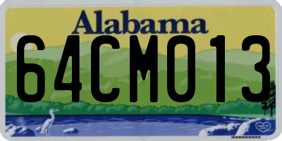 AL license plate 64CM013
