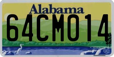AL license plate 64CM014