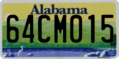 AL license plate 64CM015