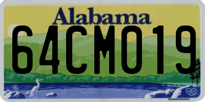 AL license plate 64CM019