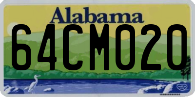 AL license plate 64CM020