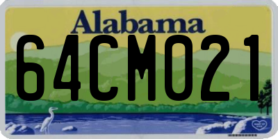 AL license plate 64CM021