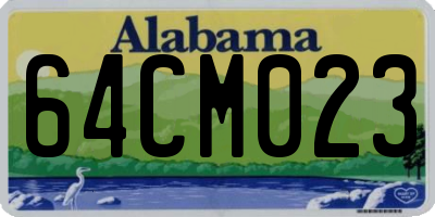 AL license plate 64CM023