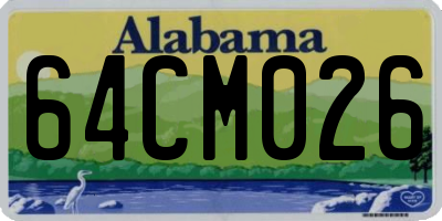AL license plate 64CM026