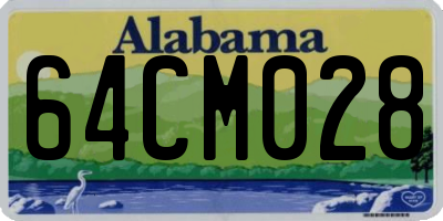 AL license plate 64CM028