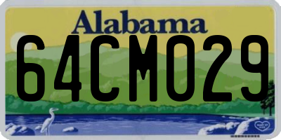 AL license plate 64CM029