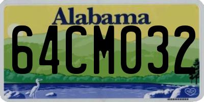 AL license plate 64CM032
