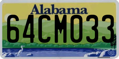 AL license plate 64CM033