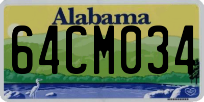 AL license plate 64CM034