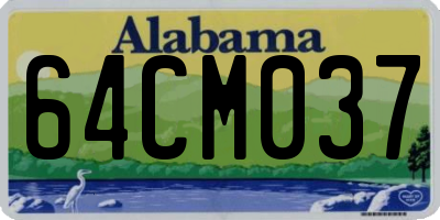 AL license plate 64CM037