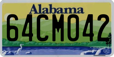 AL license plate 64CM042