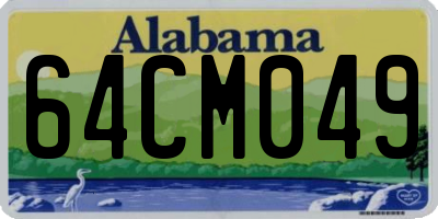 AL license plate 64CM049