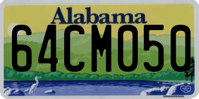 AL license plate 64CM050