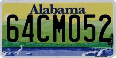 AL license plate 64CM052