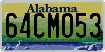 AL license plate 64CM053