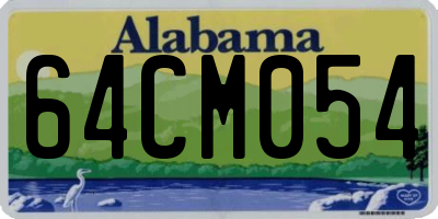 AL license plate 64CM054