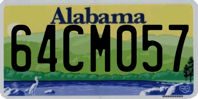 AL license plate 64CM057
