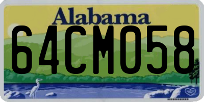 AL license plate 64CM058