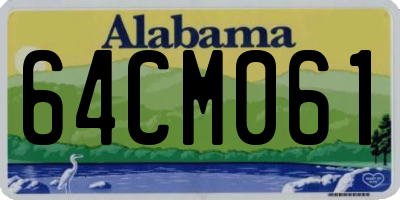 AL license plate 64CM061
