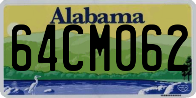 AL license plate 64CM062