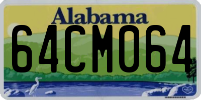 AL license plate 64CM064