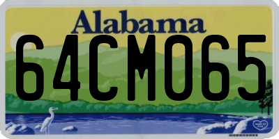 AL license plate 64CM065