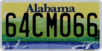 AL license plate 64CM066