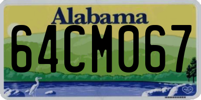 AL license plate 64CM067