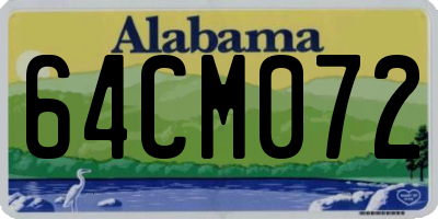 AL license plate 64CM072