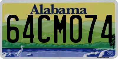 AL license plate 64CM074