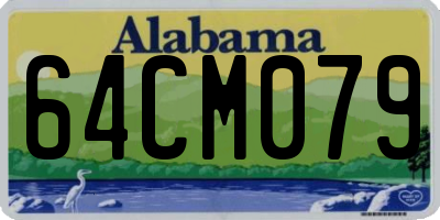 AL license plate 64CM079