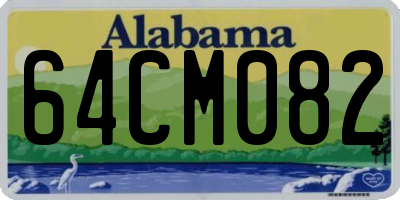 AL license plate 64CM082