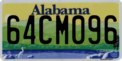 AL license plate 64CM096