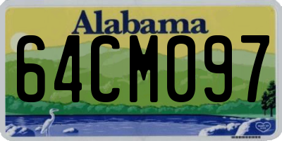 AL license plate 64CM097