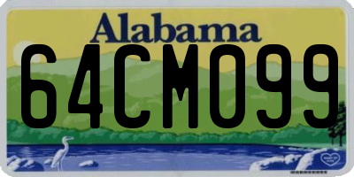 AL license plate 64CM099