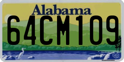 AL license plate 64CM109