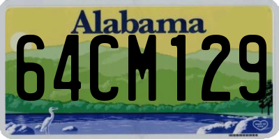 AL license plate 64CM129